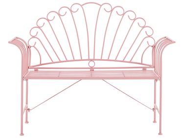 Banc de jardin CAVINIA 125 cm Métal Rose