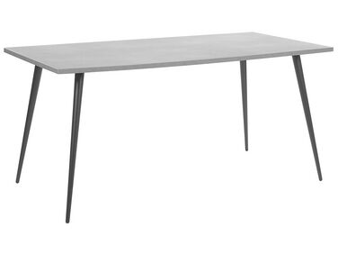 Eettafel SANTIAGO Grijs beton-effect 160 cm 80 cm