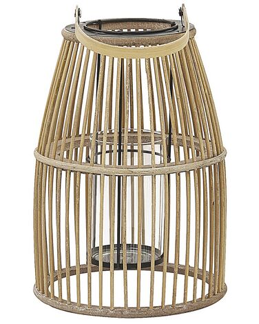 Lantern HOSTE Bamboo 32 cm Beige