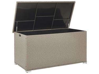Coffre de rangement MODENA 155 cm 75 cm Taupe