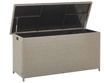Coffre de rangement MODENA 126 cm 46 cm Taupe
