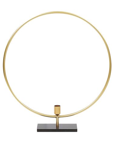 Bougeoir SERAM Métal 45 cm Doré