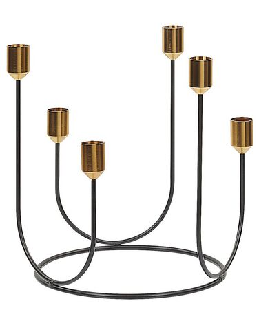 Bougeoir PANAY Métal 25 cm Noir
