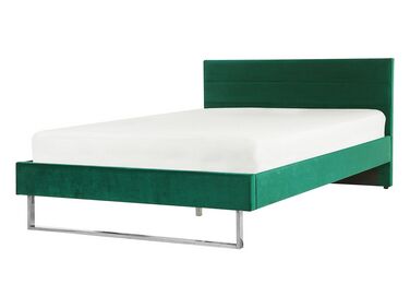 Bed Fluweel BELLOU 140 x 200 cm Groen