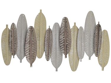 Décoration murale Plume ANTIMONY Métal 37 cm Argenté