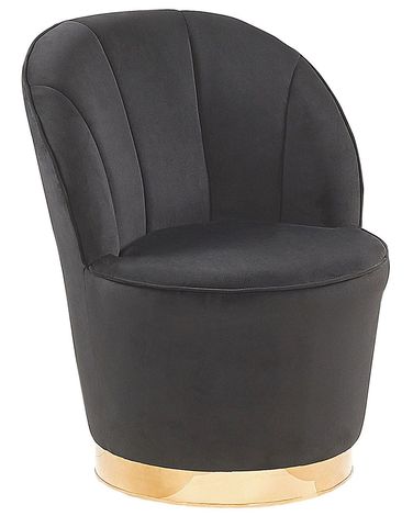 Fauteuil ALBY Velours Noir