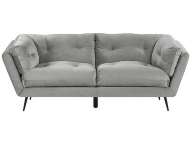 Sofa 3 Seater LENVIK Velvet Grey