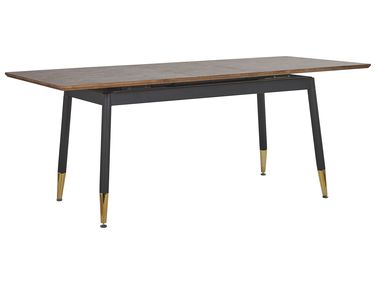 Eettafel uitschuifbaar CALIFORNIA Donkerbruin 160/200 cm 90 cm