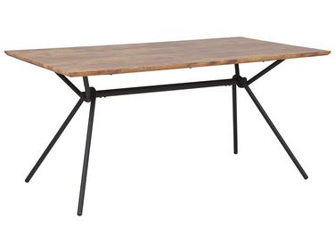 Eettafel AMSTERDAM Donkerbruin 160 cm 90 cm