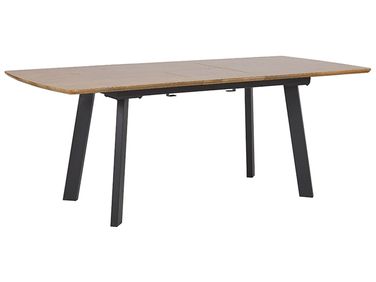 Eettafel uitschuifbaar SALVADOR Donkerbruin 160/200 cm 90 cm