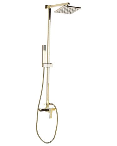 Ensemble de douche avec mitigeur et douche de pluie TAGBO Doré
