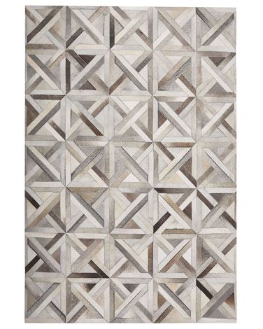 Rug TAYTAN Beige 140 x 200 cm Leather