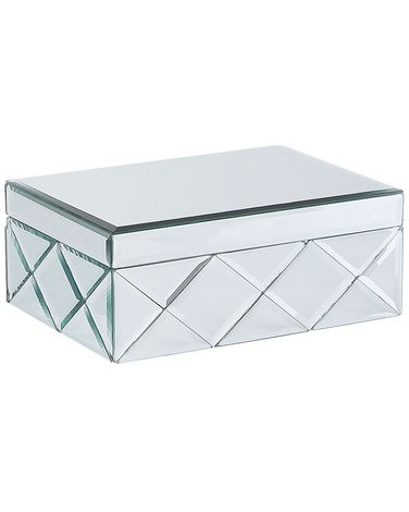 Boîte à bibelots GORRON Verre Miroir argenté