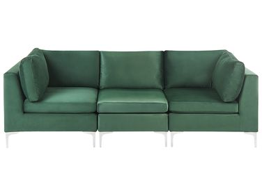 Modular Sofa 3 Seater EVJA Velvet Green