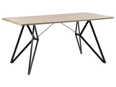 Eettafel BUSCOT Lichtbruin 160 cm 90 cm