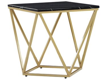 Bijzettafel MALIBU Zwart/goud