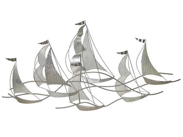 Décoration murale Bateau AMERICIUM Métal 67 cm Argenté