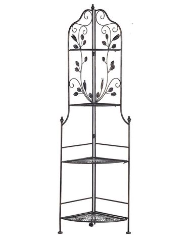 Étagère d'angle SIDERNO Métal 158 cm 35 cm Noir