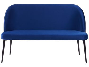 Dining Bench 2 Seater OSBY Velvet Navy Blue