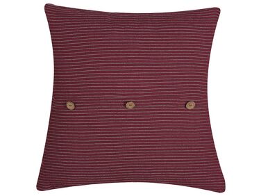 Throw Cushion CAMPANULA 45 x 45 cm Red Solid
