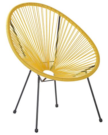 Chaise de jardin ACAPULCO II Polyrotin Jaune