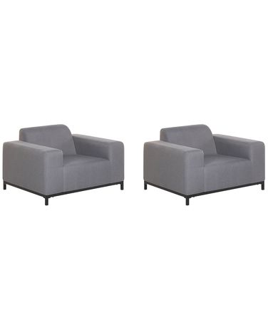 Fauteuil ROVIGO Stof Grijs