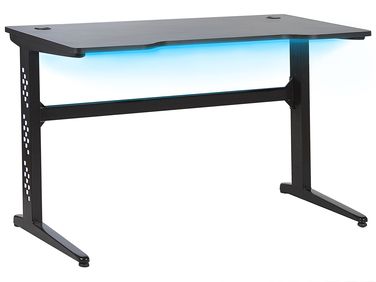 Bureau de jeu DEXTER Noir 120 cm 60 cm LED RVB