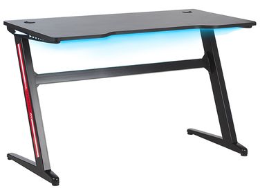 Bureau de jeu DARFUR Noir 120 cm 60 cm LED RVB