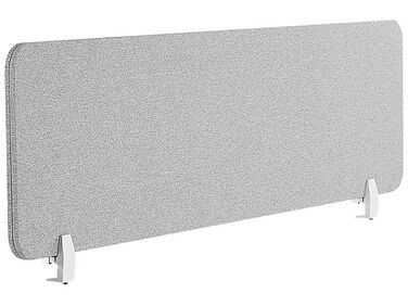 Desk Screen WALLY 160 x 40 cm Light Grey