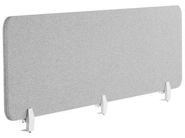 Desk Screen WALLY 180 x 40 cm Light Grey