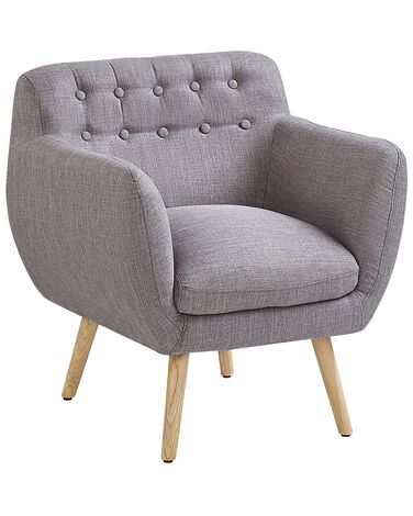 Fauteuil MELBY Tissu Gris clair