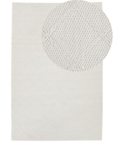 Rug ELLEK White 160 x 230 cm Wool