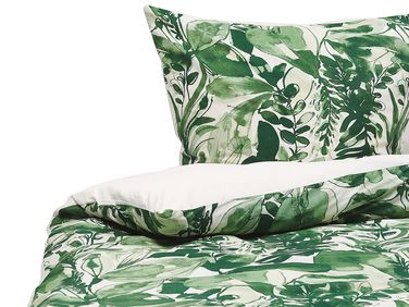 Dekbedovertrekset GREENWOOD Katoen-satijn 155 x 220 cm Groen