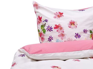 Dekbedovertrekset LARYNHILL Katoen-satijn 155 x 220 cm Roze