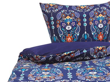 Dekbedovertrekset MADRONA Katoen-satijn 135 x 200 cm Donkerblauw