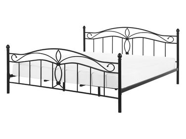Bed Metaal ANTLIA 140 x 200 cm Zwart