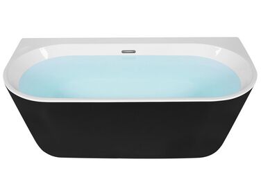 Bathtub HARVEY 1700 x 800 mm Black/ White