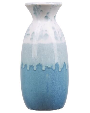 Bloemenvaas CHALCIS Steengoed 25 cm Blauw