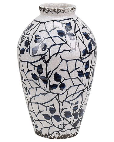 Bloemenvaas MALLIA Steengoed 22 cm Wit