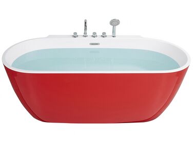 Baignoire îlot ROTSO 170 x 80 cm Rouge
