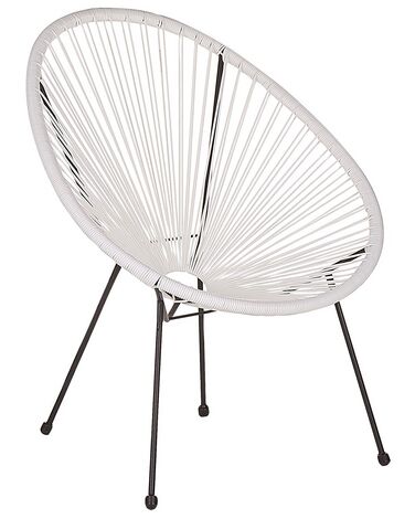 Chaise de jardin ACAPULCO II Polyrotin Blanc