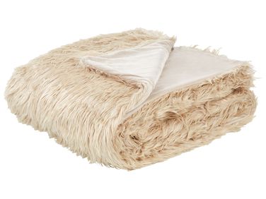 Couvre-lits DELICE 200 x 220 cm Marron clair