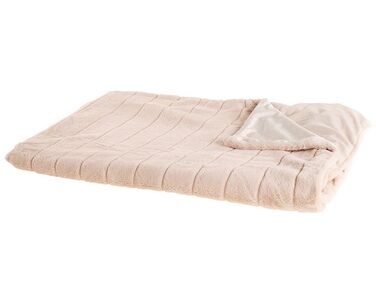 Blanket SMAHRA 180 x 220 cm Pastel Pink