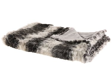 Blanket TAZA Fabric 180 x 220 cm Grey