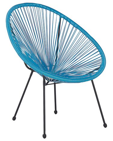 Chaise de jardin ACAPULCO II Polyrotin Bleu
