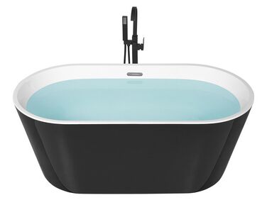 Baignoire îlot HAVANA 160 x 76 cm Noir/blanc