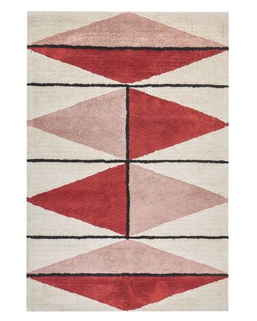 Rug PURNIA Multicolour 140 x 200 cm Cotton
