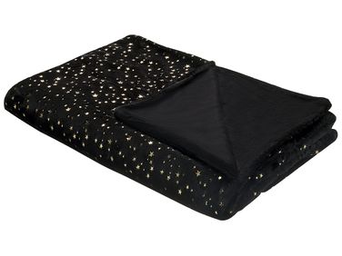 Blanket ALAZEYA 130 x 180 cm Black