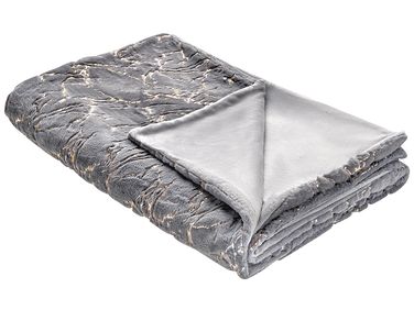 Blanket GODAVARI 130 x 180 cm Grey