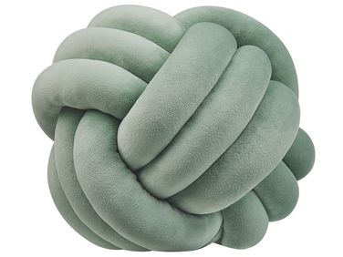 Coussin MALNI Velours 30 x 30 cm Vert menthe Unicolore